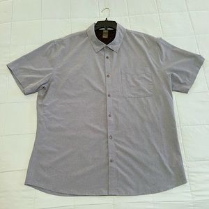 Quicksilver Waterman Collection Men’s XXL Button Down T-Shirt - Blue